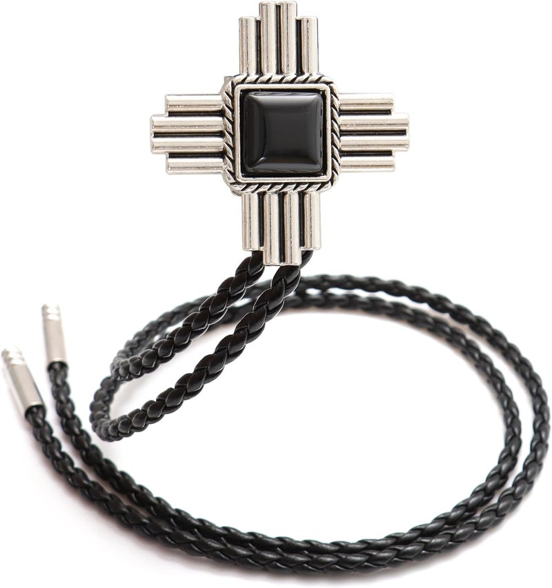 Wentur Stone Bolo Ties for Men Western - Vintage Cowboy Bolo Tie for Women Western Costume Accessories - Image 1